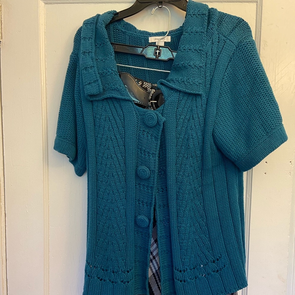 Aqua Sweater/Skirt Set